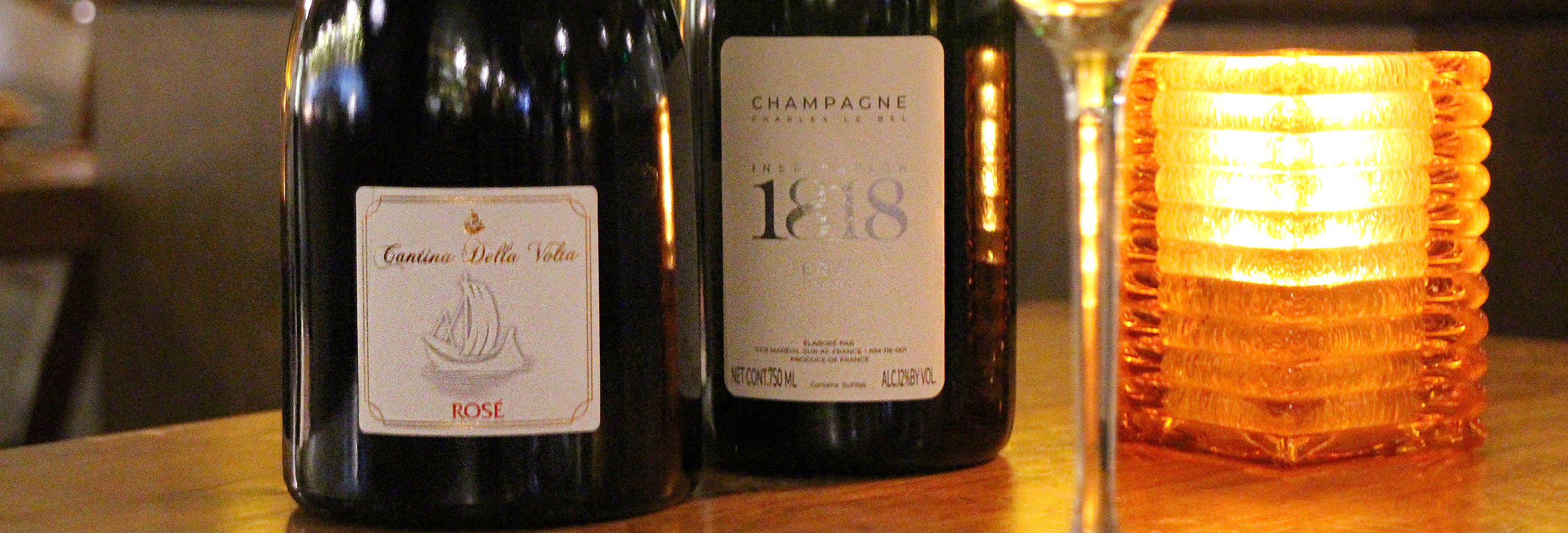 two bottles of champagne