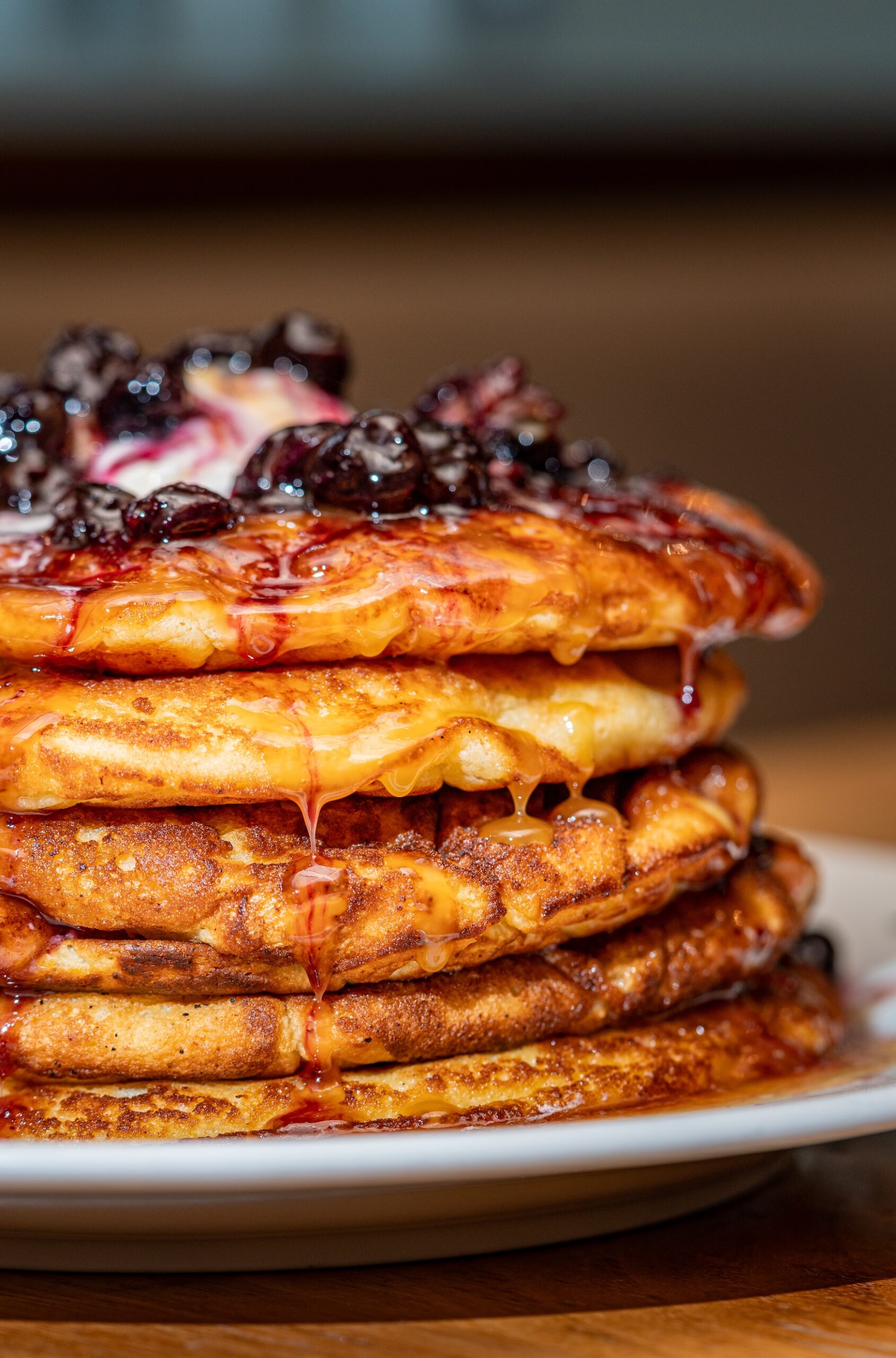 stack of pancakes at osteria morini